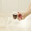 Gifi Lot de 2 tasses double paroi 80ml