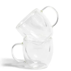 Gifi Lot de 2 tasses double paroi 80ml