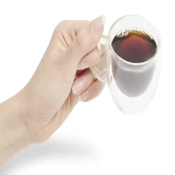 Gifi Lot de 2 tasses double paroi 80ml