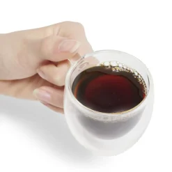 Gifi Lot de 2 tasses double paroi 80ml