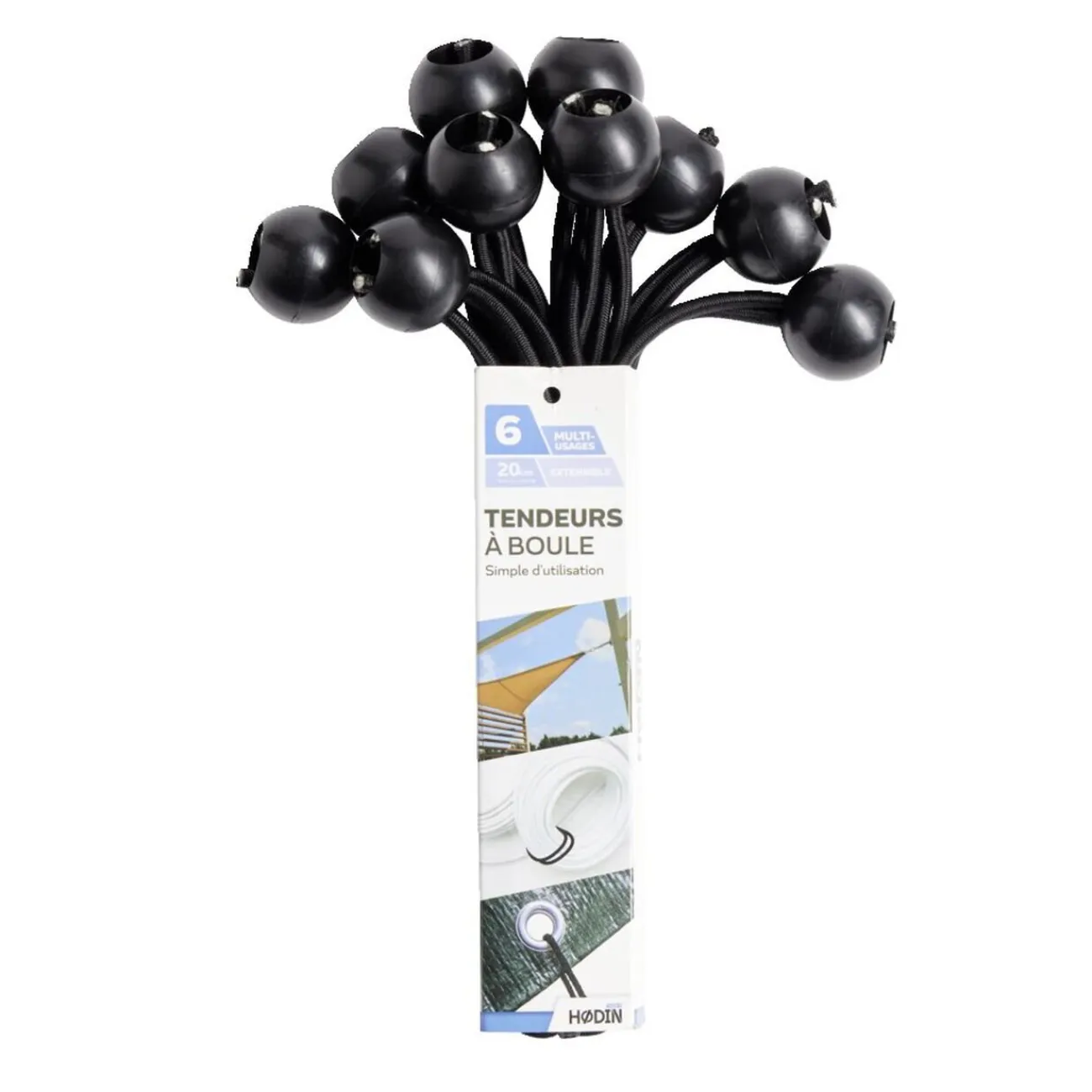 Gifi Quincaillerie^Lot de 10 tendeurs de bâche à boule Ø0,4xL.23cm