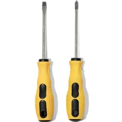 Gifi Outils Bricolage^Lot de 2 tournevis noirs et jaunes