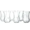 Gifi Lot de 6 verres à thé en verre 11,5cl H8,3cm