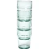 Gifi Lot de 4 verres bas en plastique effet martelé