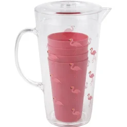 Gifi Lot d'un pichet et 4 gobelets