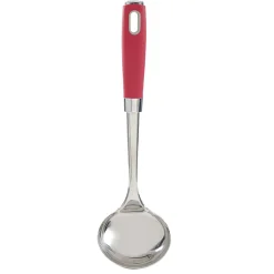 Gifi Louche en inox manche en polypropylène rouge