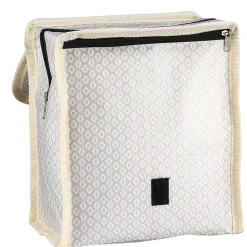 Gifi Lunch bag réfrigérant beige et gris motif macramé