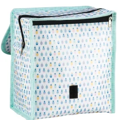 Gifi Lunch bag réfrigérant blanc et bleu motif ananas multicolores