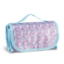 Gifi Lunch bag réfrigérant bleu et rose motif baies sauvages