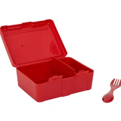 Gifi Lunch box à 2 compartiments - Boîte alimentaire en plastique rose 1L