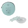 Gifi Lunch box ronde "My perfect lunch" bleu