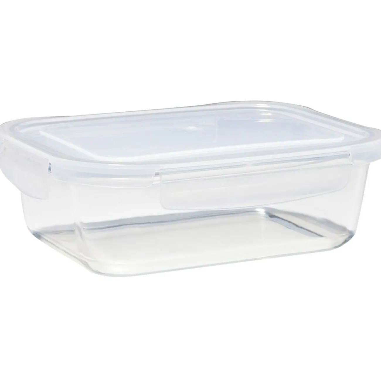 Gifi Lunchbox en verre x2 avec couvercle 1,05L et 1,5L