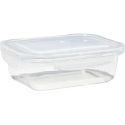 Gifi Lunchbox en verre x2 avec couvercle 1,05L et 1,5L