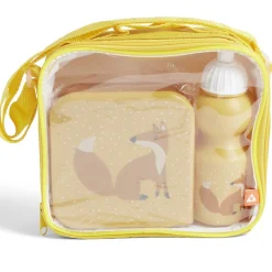 Gifi Lunchbox enfant 720ml avec gourde 350ml et sac de transport renard orange