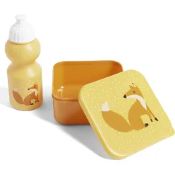 Gifi Lunchbox enfant 720ml avec gourde 350ml et sac de transport renard orange