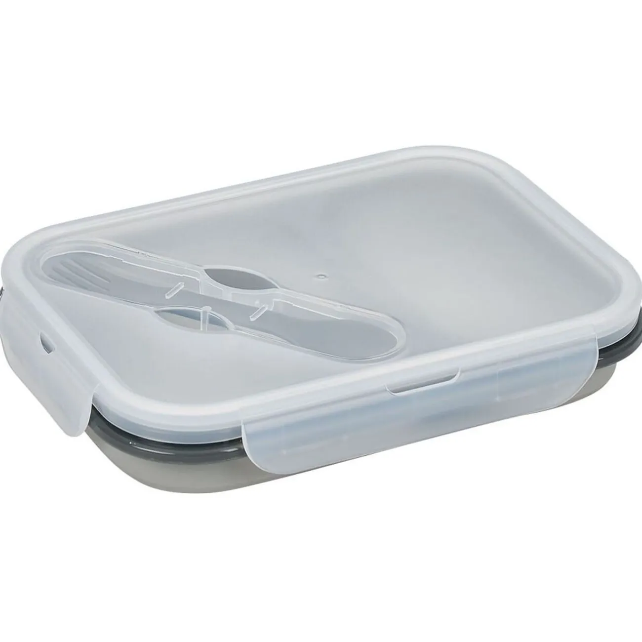 Gifi Lunchbox rétractable 2 compartiments avec couvercle 3 coloris