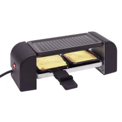 Gifi Machine à raclette Duo connectable noire 2 poêlons 450W