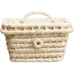 Gifi Rangement|Malle décorative en fibre naturelle