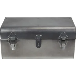 Gifi Rangement|Malle de rangement métal esprit vintage