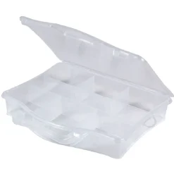 Gifi Aménagement Atelier^Mallette plastique 7 compartiments 23x18xH4cm