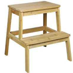 Gifi Aménagement Atelier^Marche pied bambou