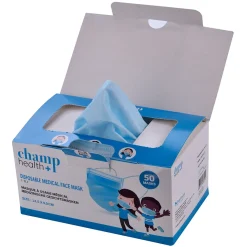 Gifi Bien-Être^Masque chirurgical enfant jetable bleu et blanc x50