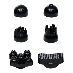 Gifi Bien-Être^Masseur électrique 6 têtes interchangeables noir