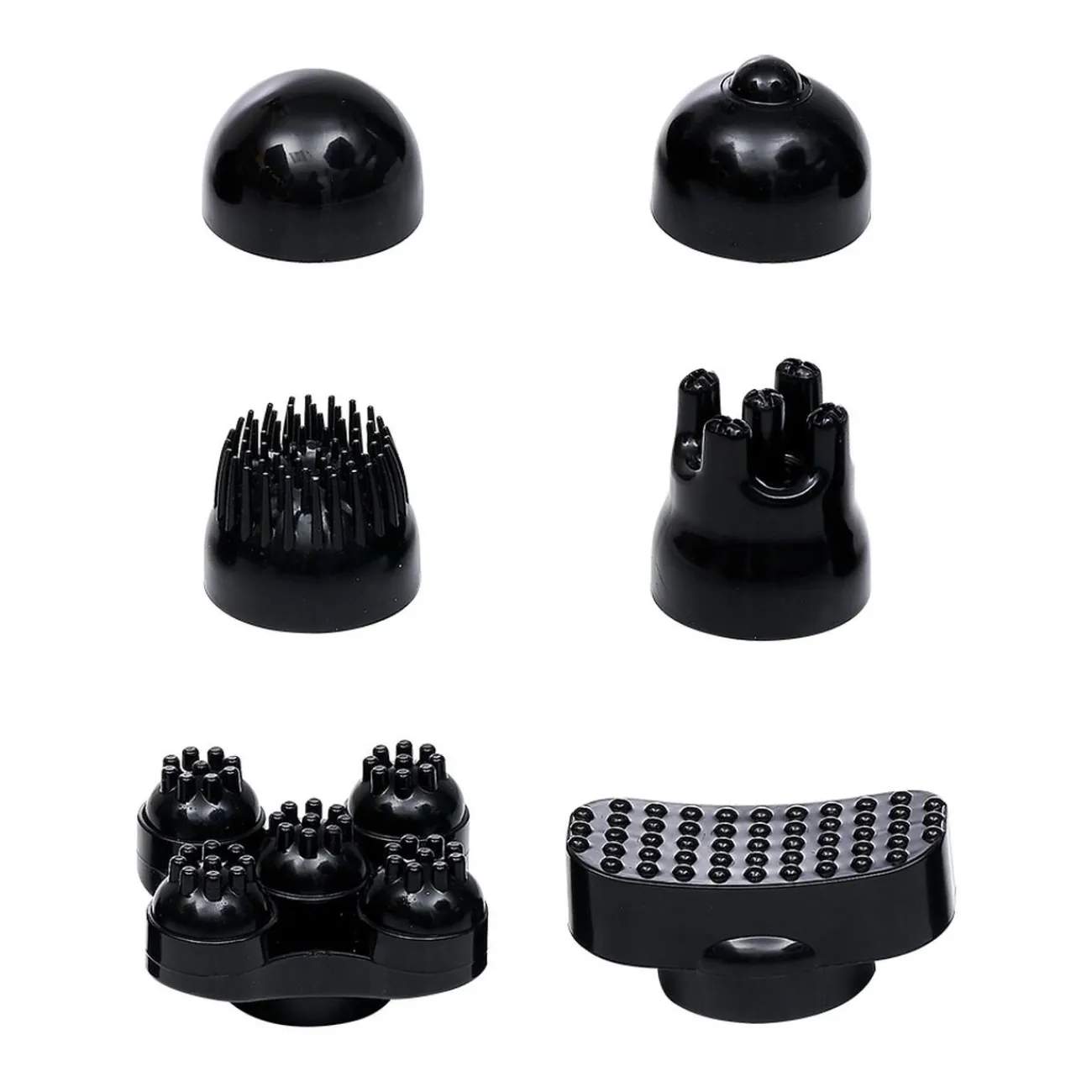 Gifi Bien-Être^Masseur électrique 6 têtes interchangeables noir