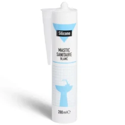Gifi Quincaillerie^Mastic pour sanitaire silicone blanc 280ml