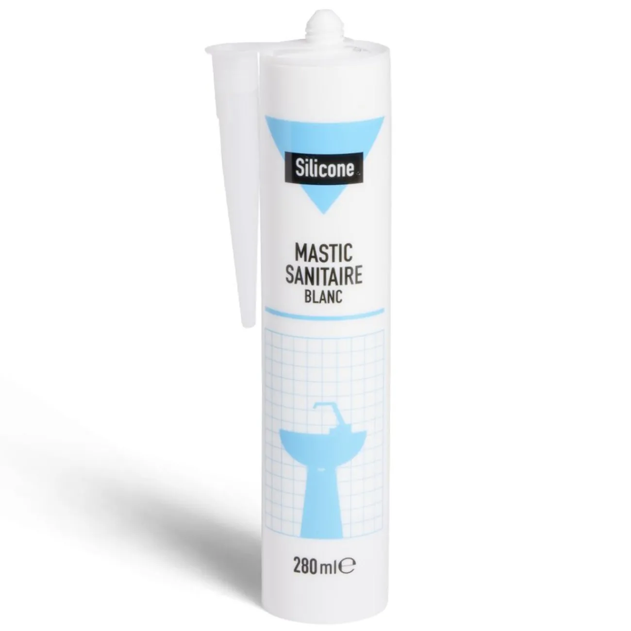 Gifi Quincaillerie^Mastic pour sanitaire silicone blanc 280ml