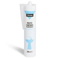 Gifi Quincaillerie^Mastic pour sanitaire silicone transparent 280ml