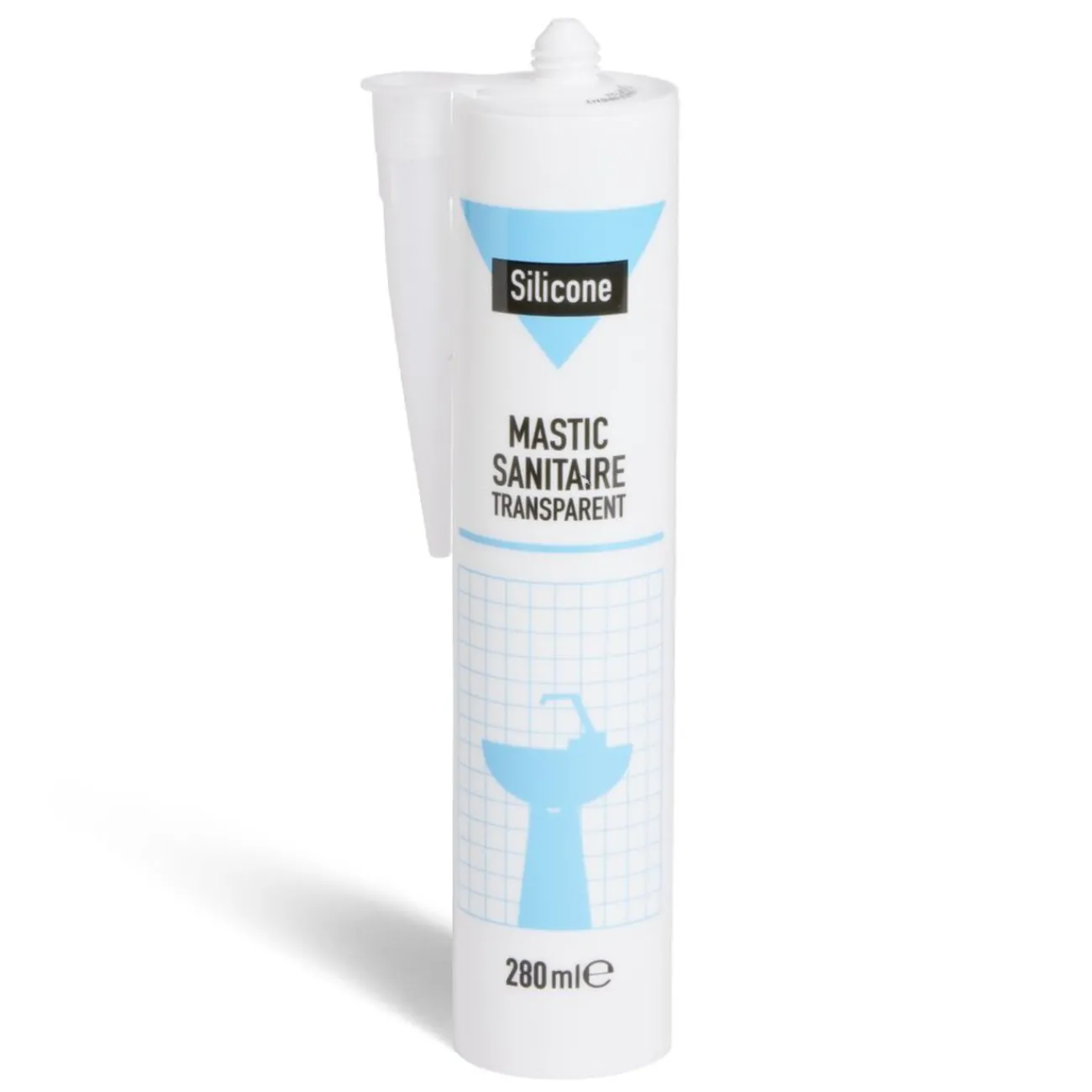 Gifi Quincaillerie^Mastic pour sanitaire silicone transparent 280ml
