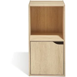 Gifi Rangement|Meuble 2 casiers contreplaqué 1 niche 1 porte