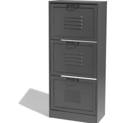 Gifi Rangement|Meuble à chaussures Brooklyn gris anthracite