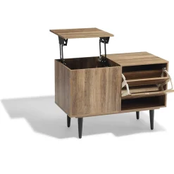 Gifi Rangement|Meuble à chaussures Fargo naturel et noir