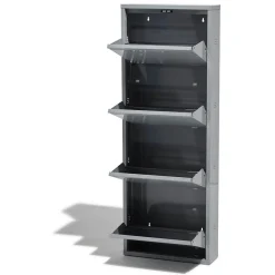 Gifi Rangement|Meuble à chaussures Pittsburgh gris anthracite