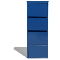 Gifi Rangement|Meuble à chaussures Pittsburgh bleu électrique 4 portes