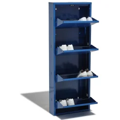 Gifi Rangement|Meuble à chaussures Pittsburgh bleu électrique 4 portes