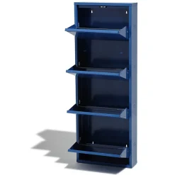 Gifi Rangement|Meuble à chaussures Pittsburgh bleu électrique 4 portes