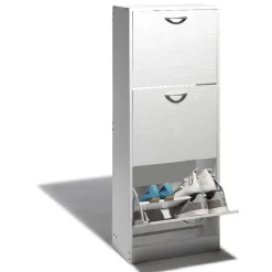 Gifi Rangement|Meuble à chaussures Utah blanc 3 tiroirs