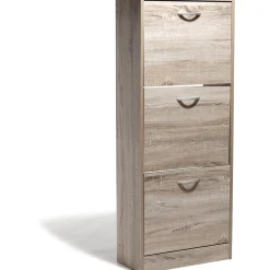 Gifi Rangement|Meuble à chaussures Utah naturel 3 tiroirs