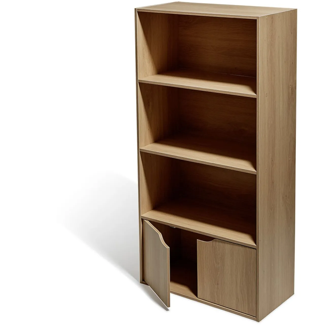 Gifi Rangement|Meuble 3 étagères 2 portes mdf