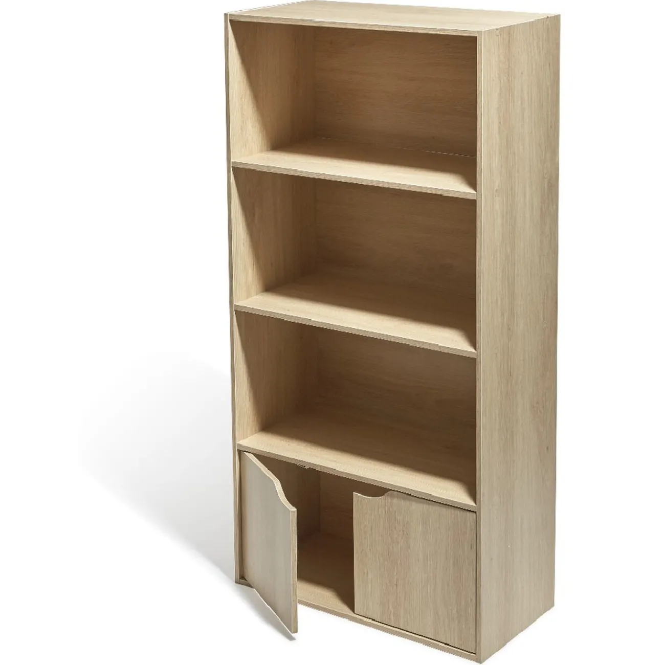 Gifi Rangement|Meuble 3 étagères 2 portes mdf