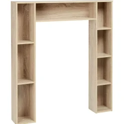 Gifi Equipement Wc^Meuble contour WC couleur naturel H.100 cm