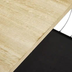 Gifi Rangement|Meuble de rangement à roulettes 1 étagère métal et bois 28x43,5xH52cm