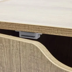 Gifi Rangement|Meuble de rangement Adam 4 cases Marron 60x29,8xH60 cm