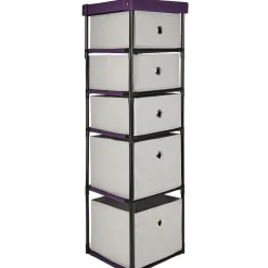 Gifi Rangement|Meuble de rangement dressing 5 tiroirs