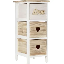 Gifi Rangement|Meuble de rangement en bois 3 tiroirs