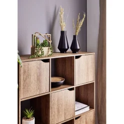 Gifi Rangement|Meuble étagères mdf 9 casiers