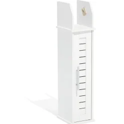 Gifi Equipement Wc^Meuble WC Richmond vertical bois blanc